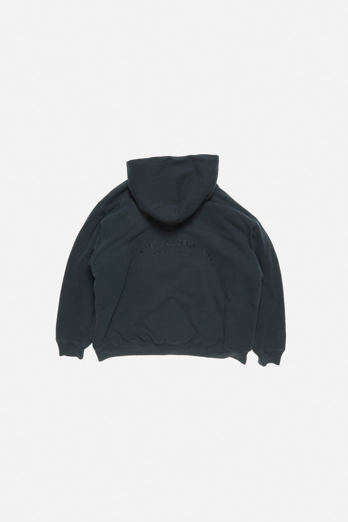 Vintage fleece logo hoodie, Faded black, 2000x