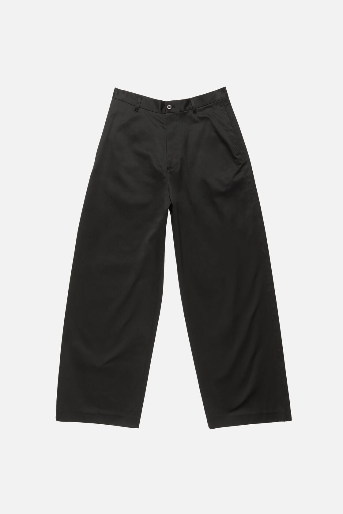 Cotton satin trousers, Black, 2000x