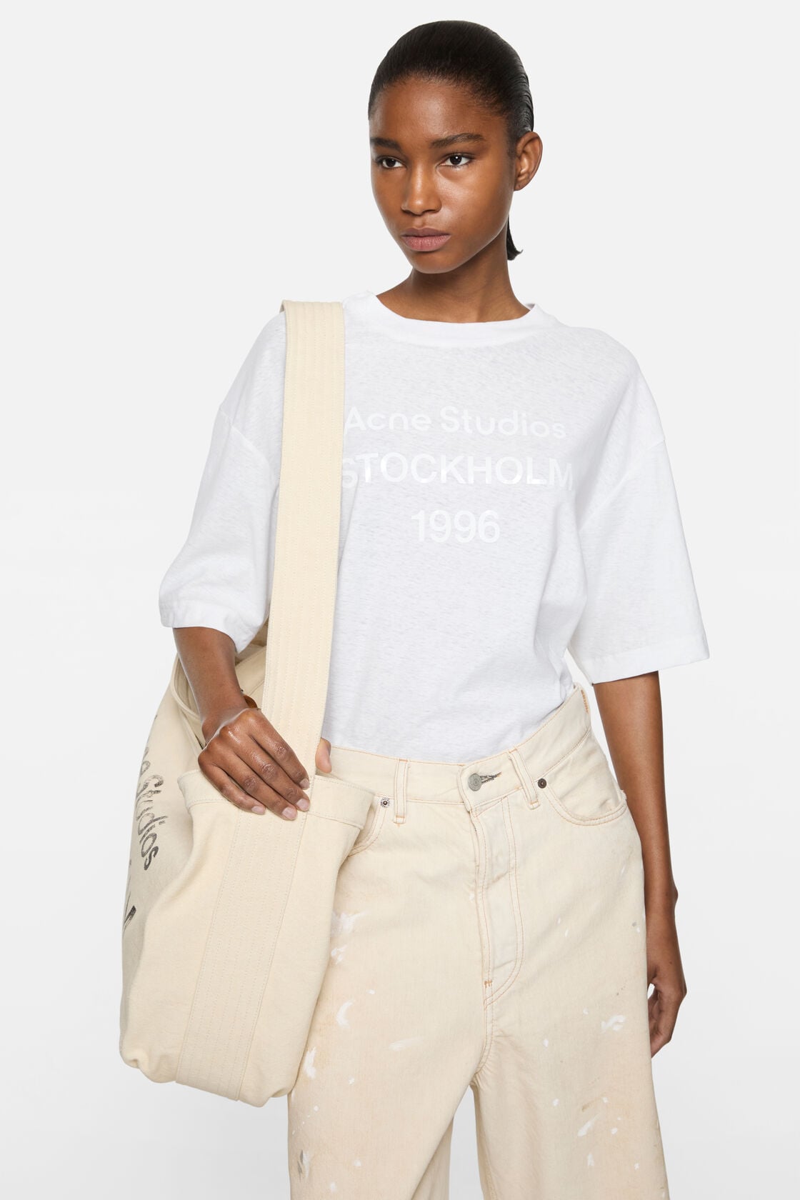 White 1996 logo t-shirt, White, 2000x