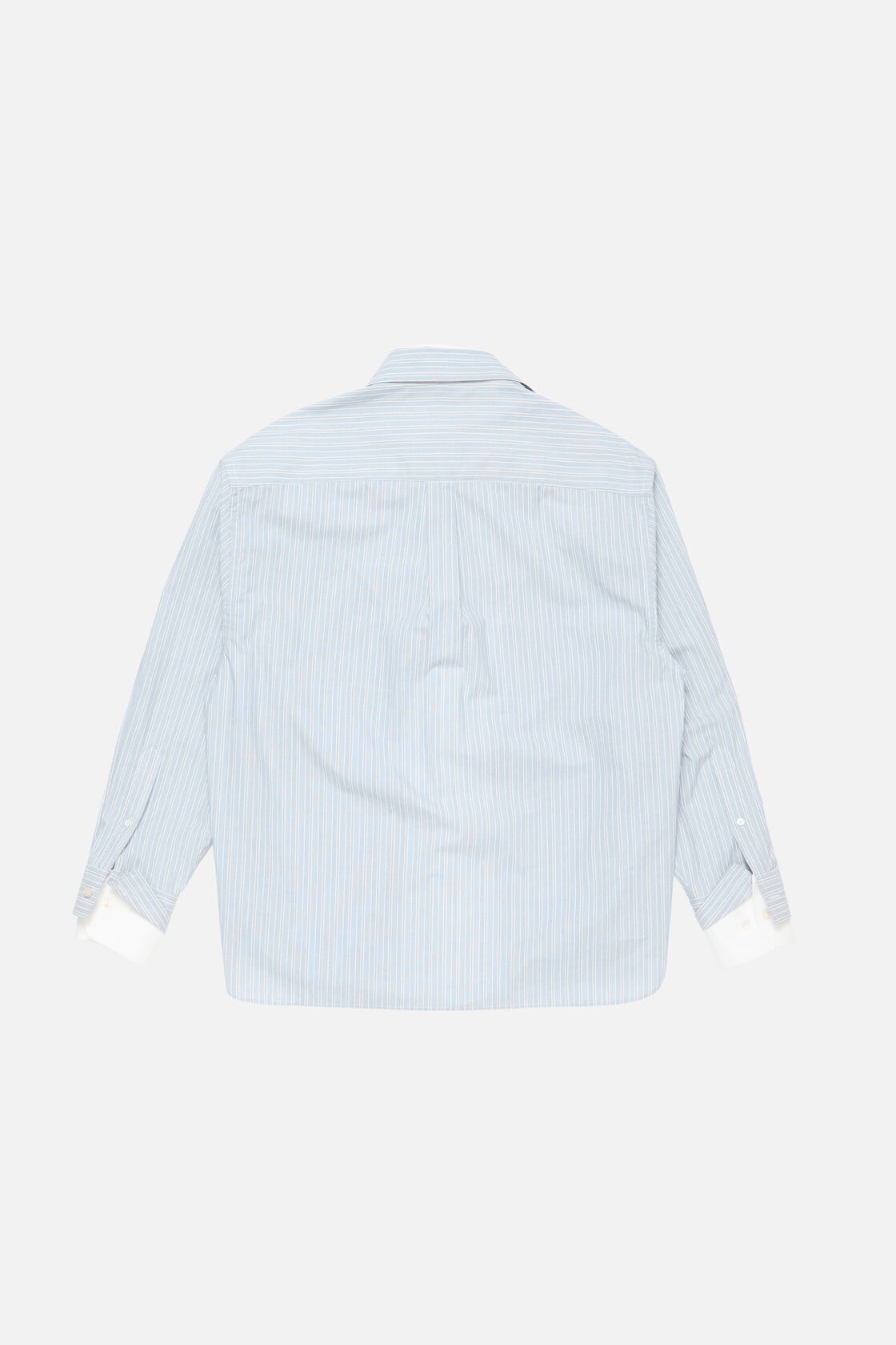 Layered button-up shirt, Blue/white, 2000x