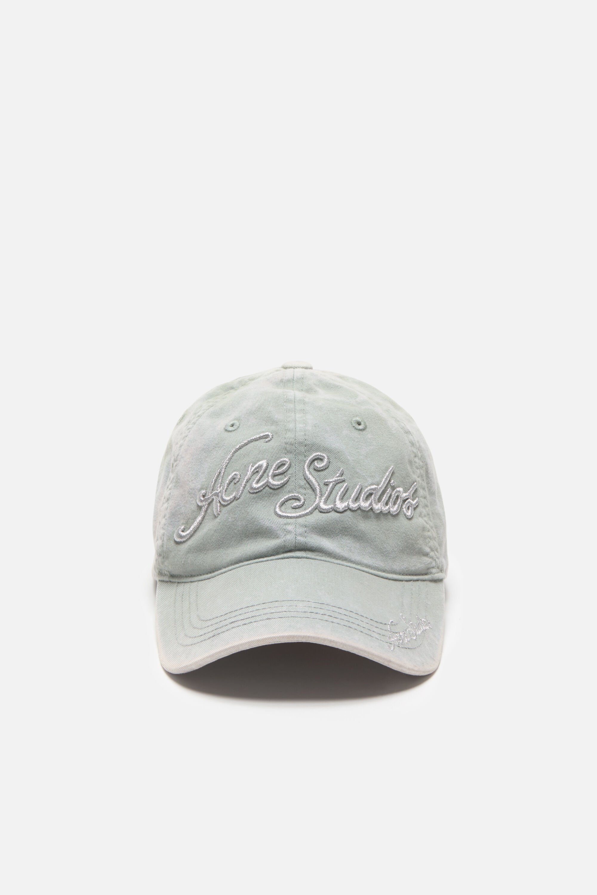 Acne Studios - Embroidered logo cap - Fog grey
