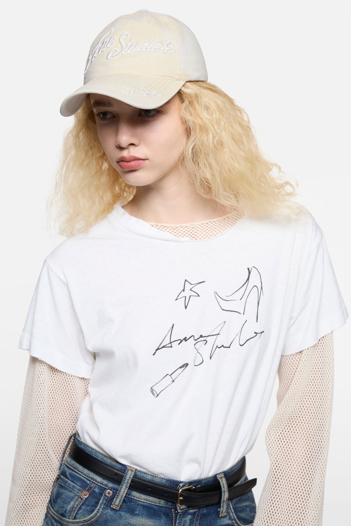 Embroidered logo cap, Oat beige, 2000x