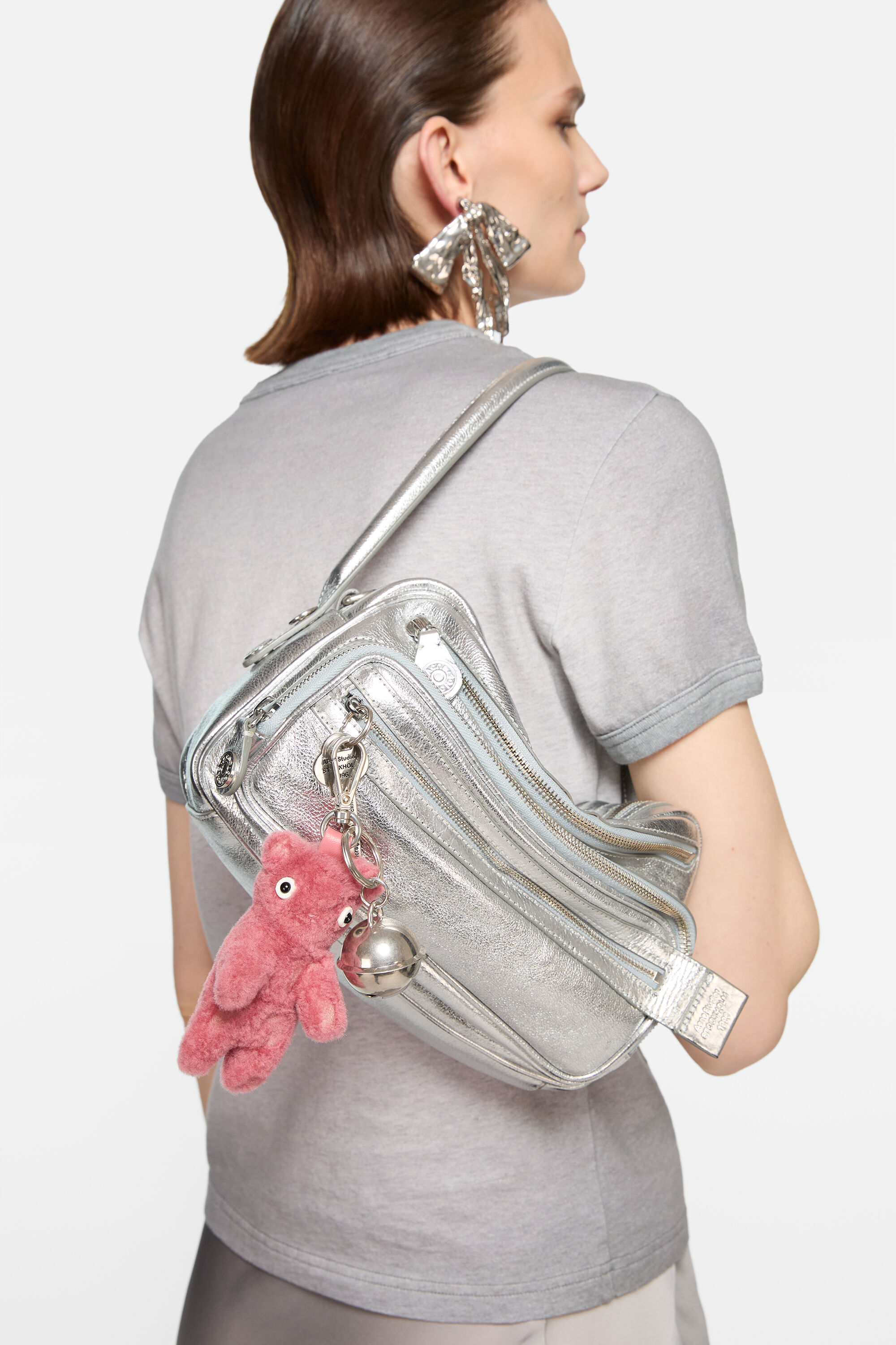 Acne Studios - テディベアキーリング - ベリーピンク