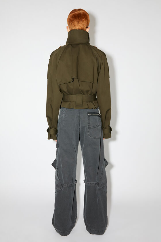 Acne Studios - Zweireihige Trench-Jacke - Militärgrün