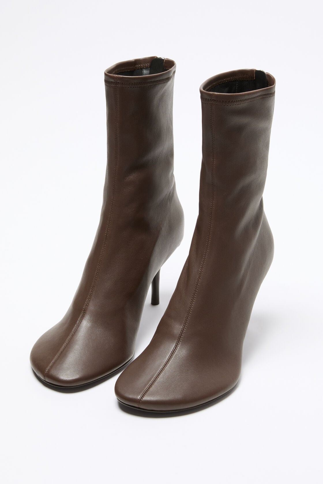Stretch leather ankle boot, Earthy brown, 2000x
