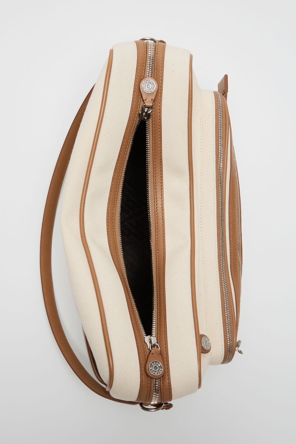 Camero Camera Canvas Bag, Cream beige/brown, 2000x