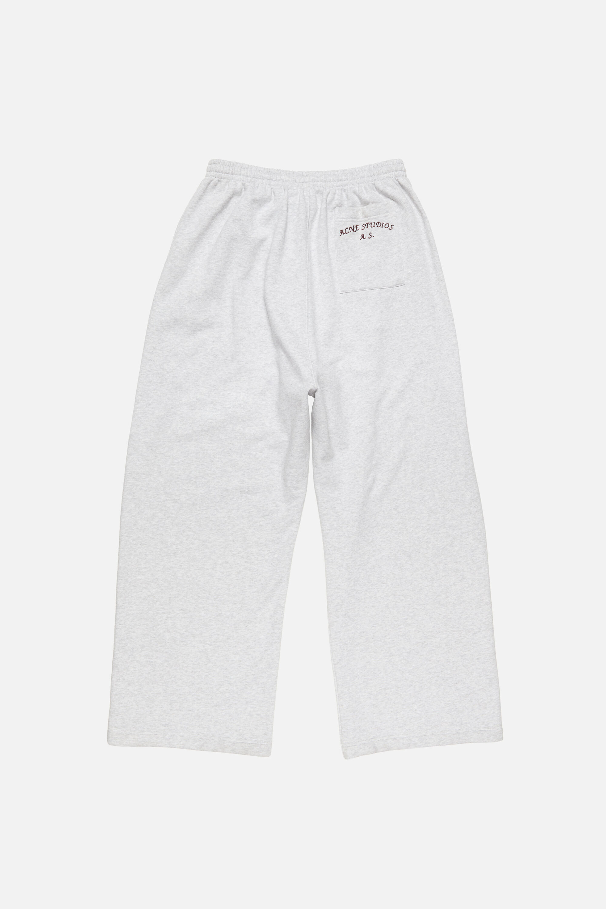 Acne Studios - フリースロゴスウェットパンツ - ペールグレーメランジ