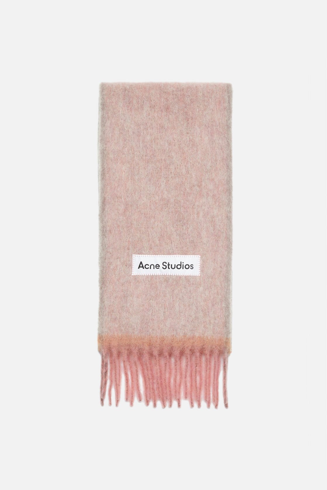 Wool mohair scarf - Narrow, Dusty pink, 2000x