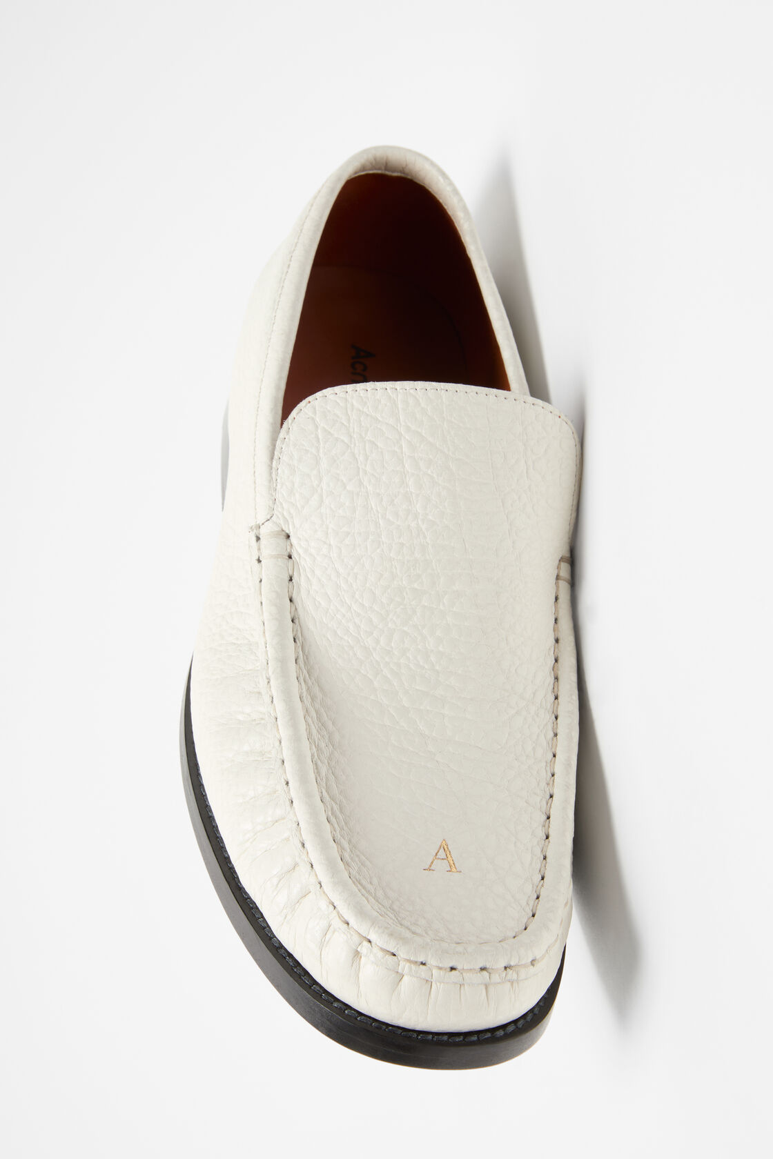 Leather loafers, White, 2000x