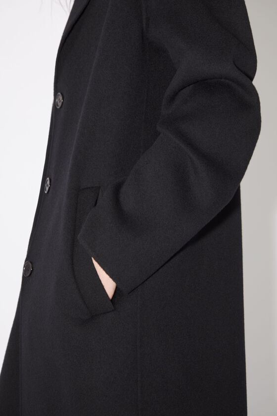 manteau coupe droite noir