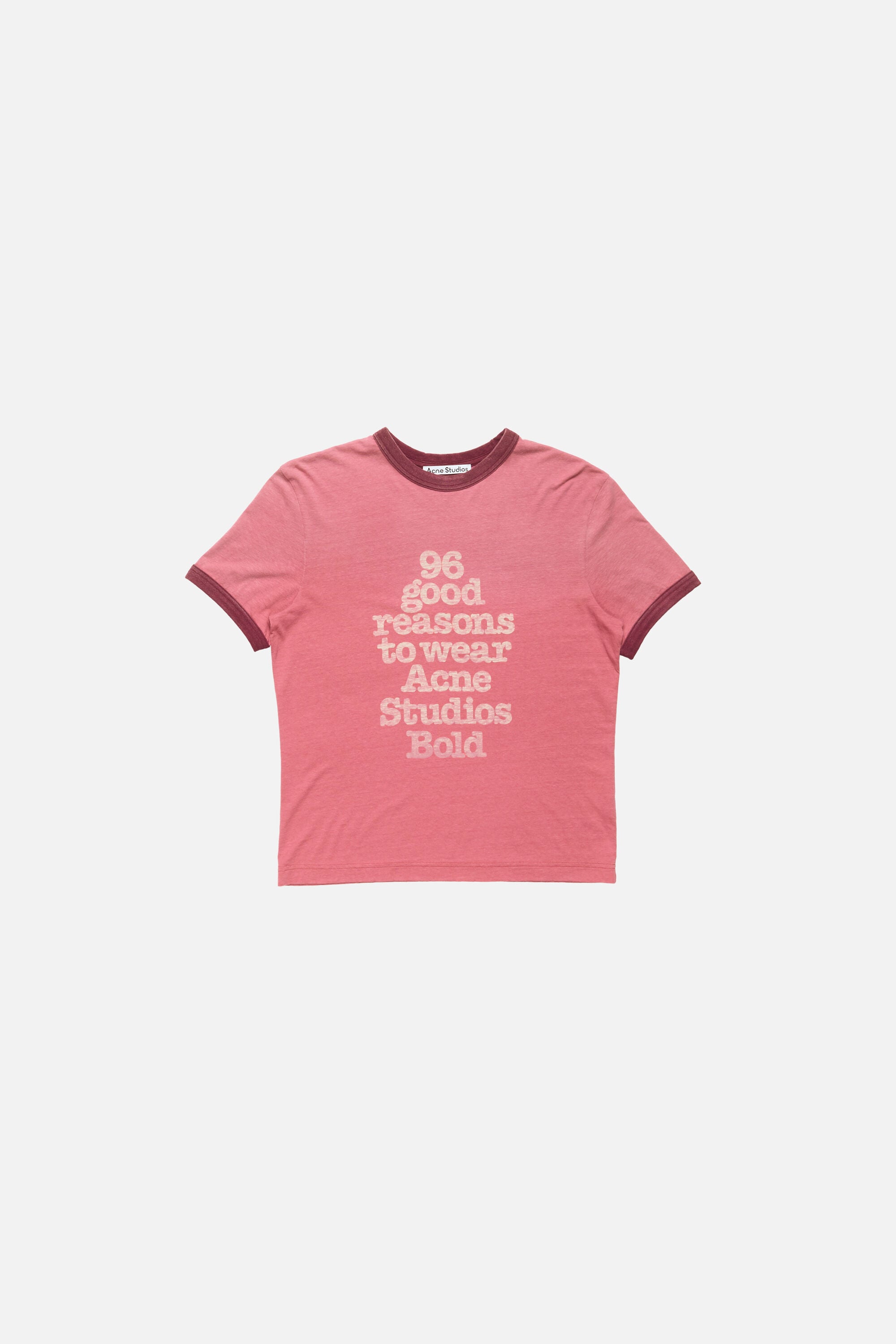 Acne Studios - Graphic t-shirt - Pink/burgundy