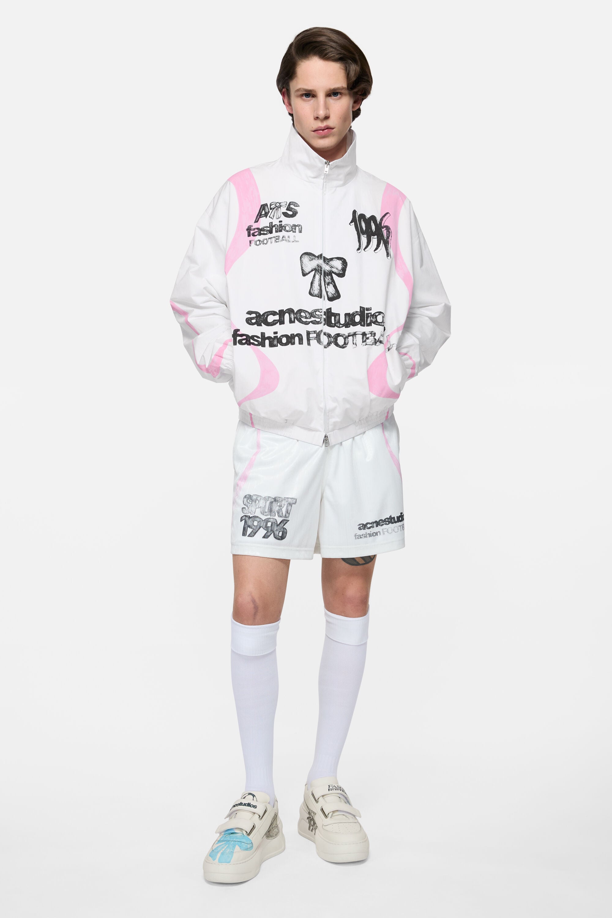 Acne Studios - Technical jacket with logo - Optic White