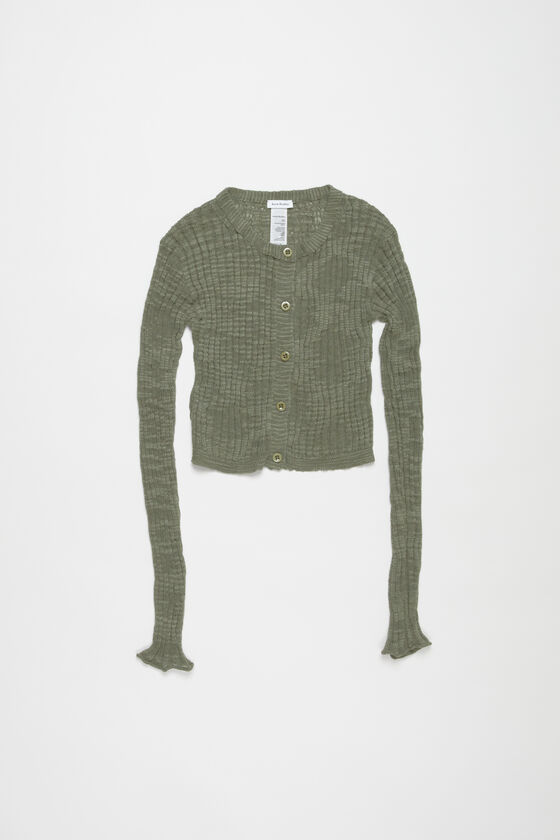 ADEAM Knit Long Cardigan 面倒臭い style w/zipper