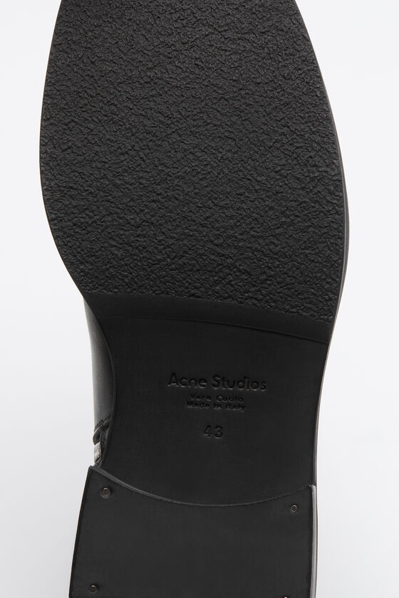 Acne Studios - レザーワックスブーツ - ブラック