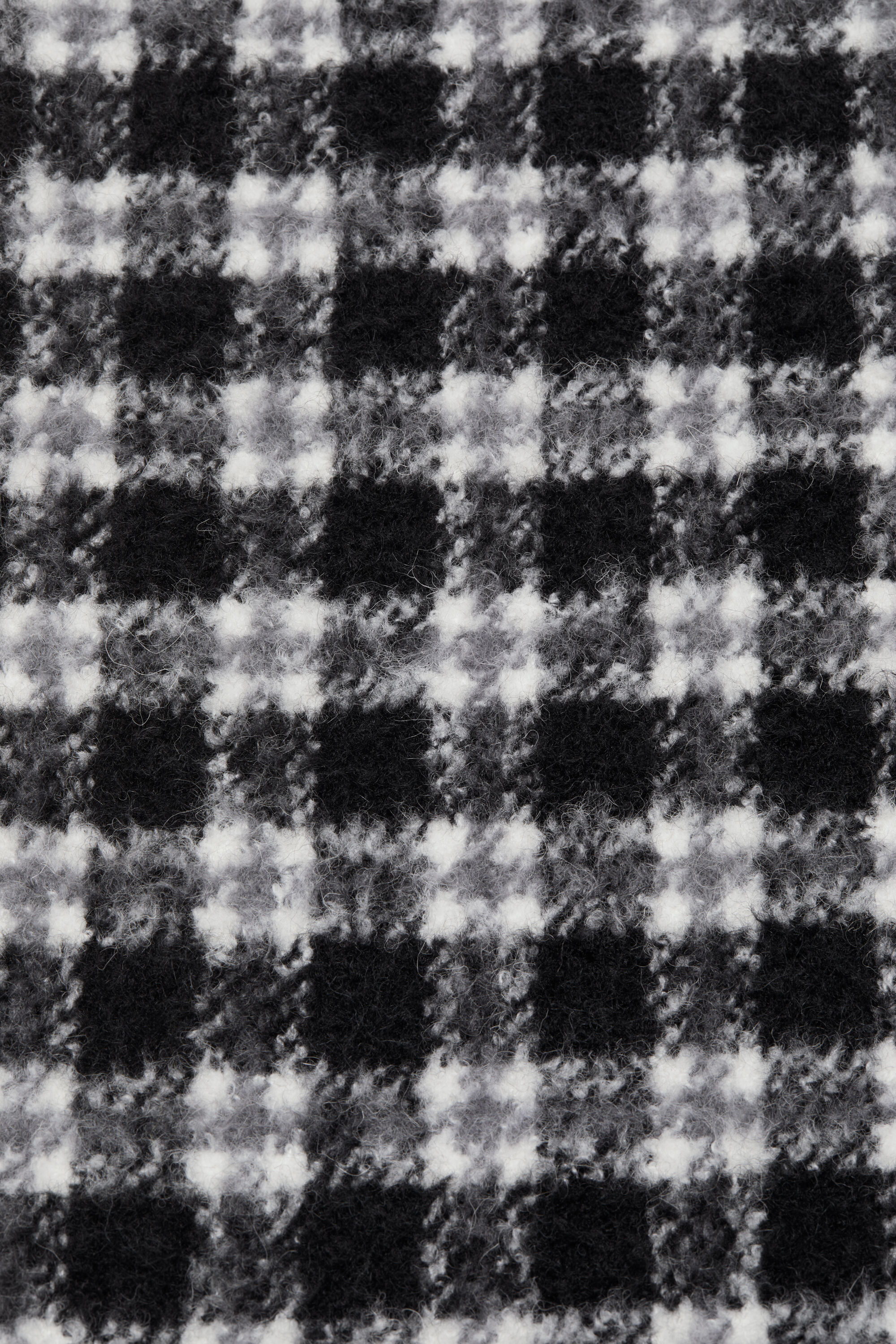 Acne Studios - ロゴチェックスカーフ - ホワイト/ブラック