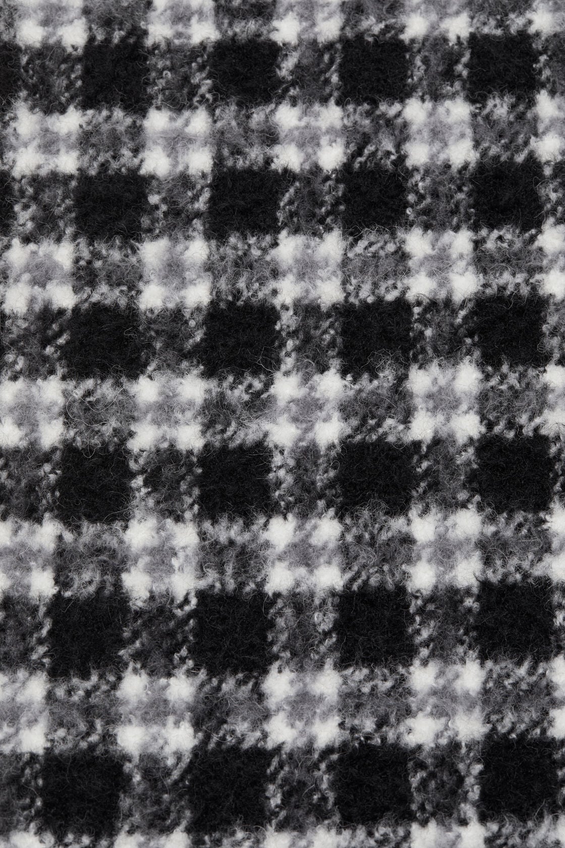 Checked logo scarf, White/black, 2000x