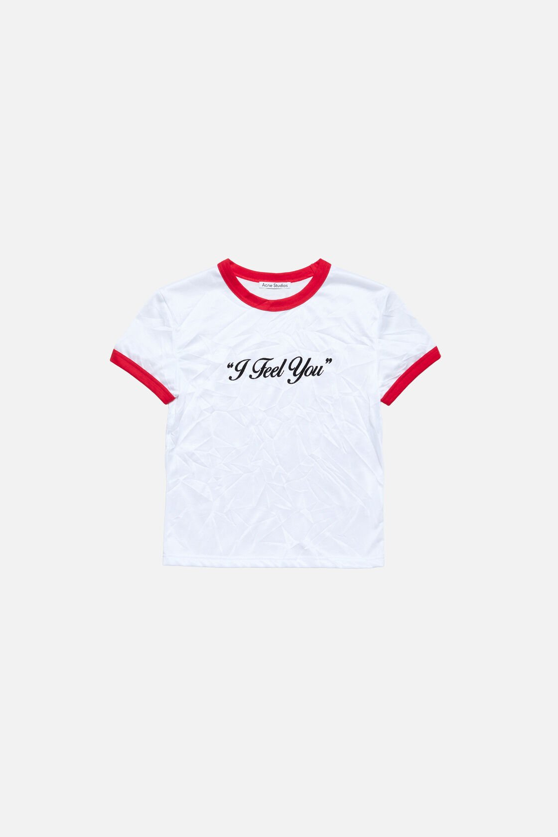 Logo t-shirt - Fitted, White/red, 2000x