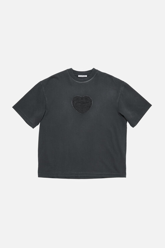 Acne Studios - ロゴTシャツ - フェイデッドブラック