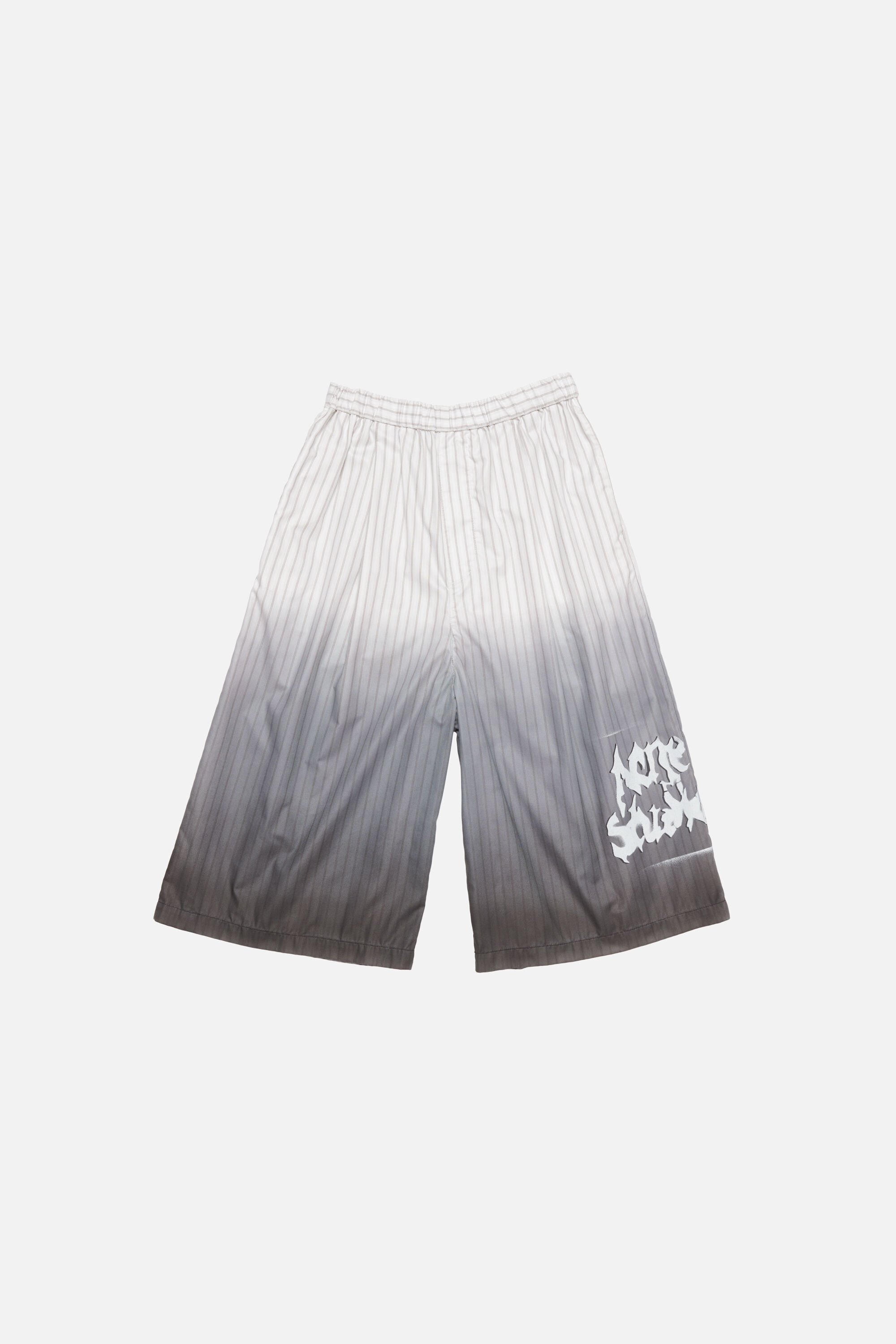 Acne Studios - Oversized logo shorts - White/brown