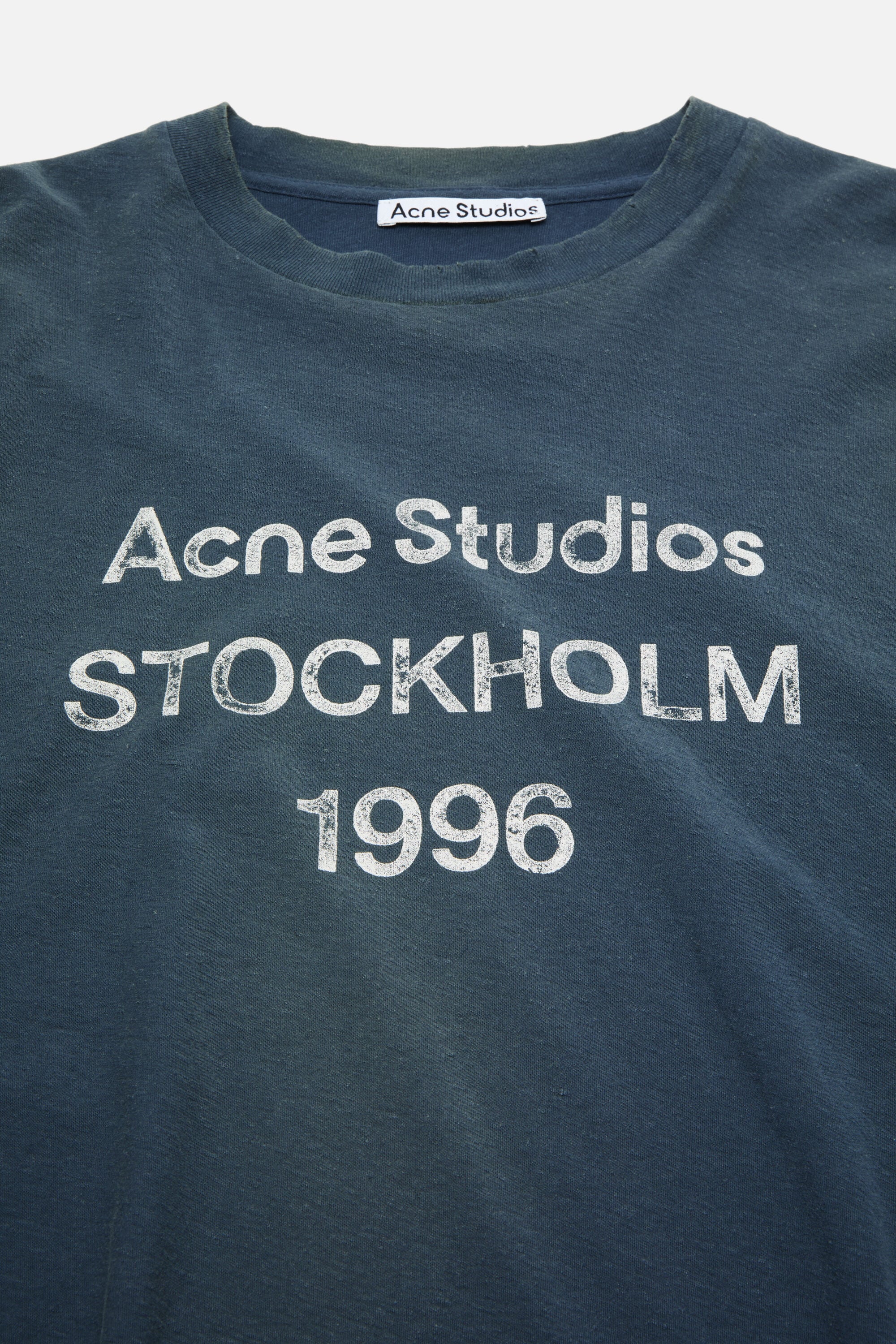 Acne Studios - Sprayed 1996 logo t-shirt - Deep blue