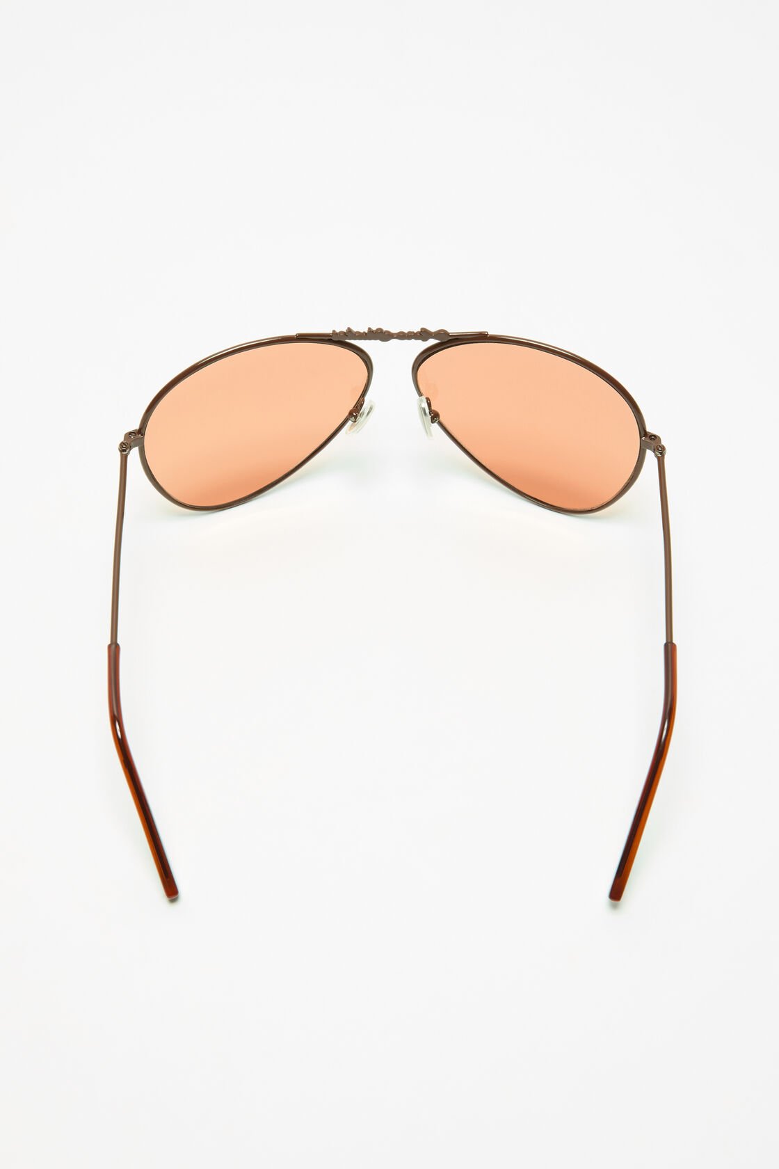 Metal aviator sunglasses, Brown/orange, 2000x