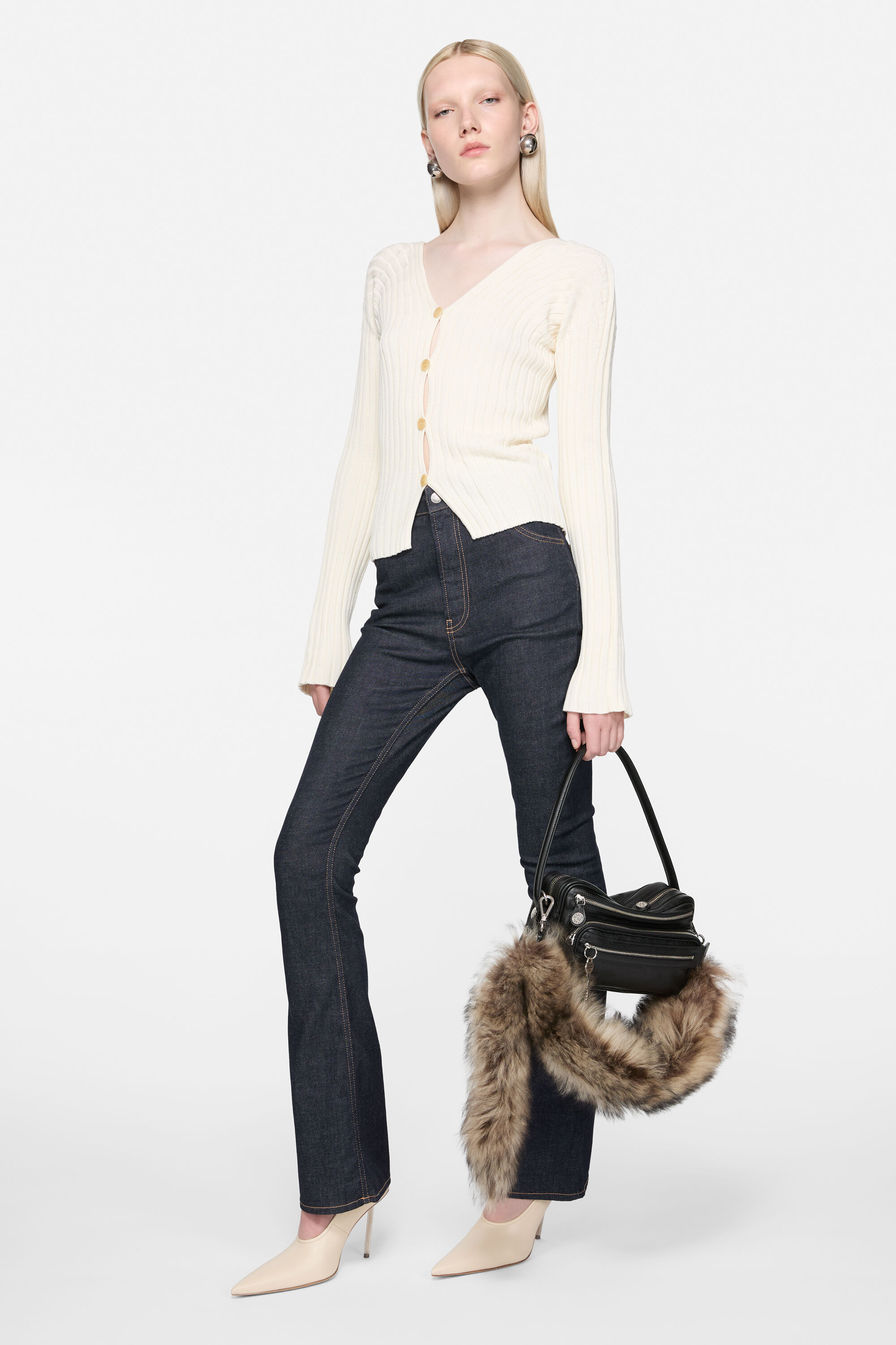 Acne Studios - ストレッチデニムトラウザーズ - ダークブルー