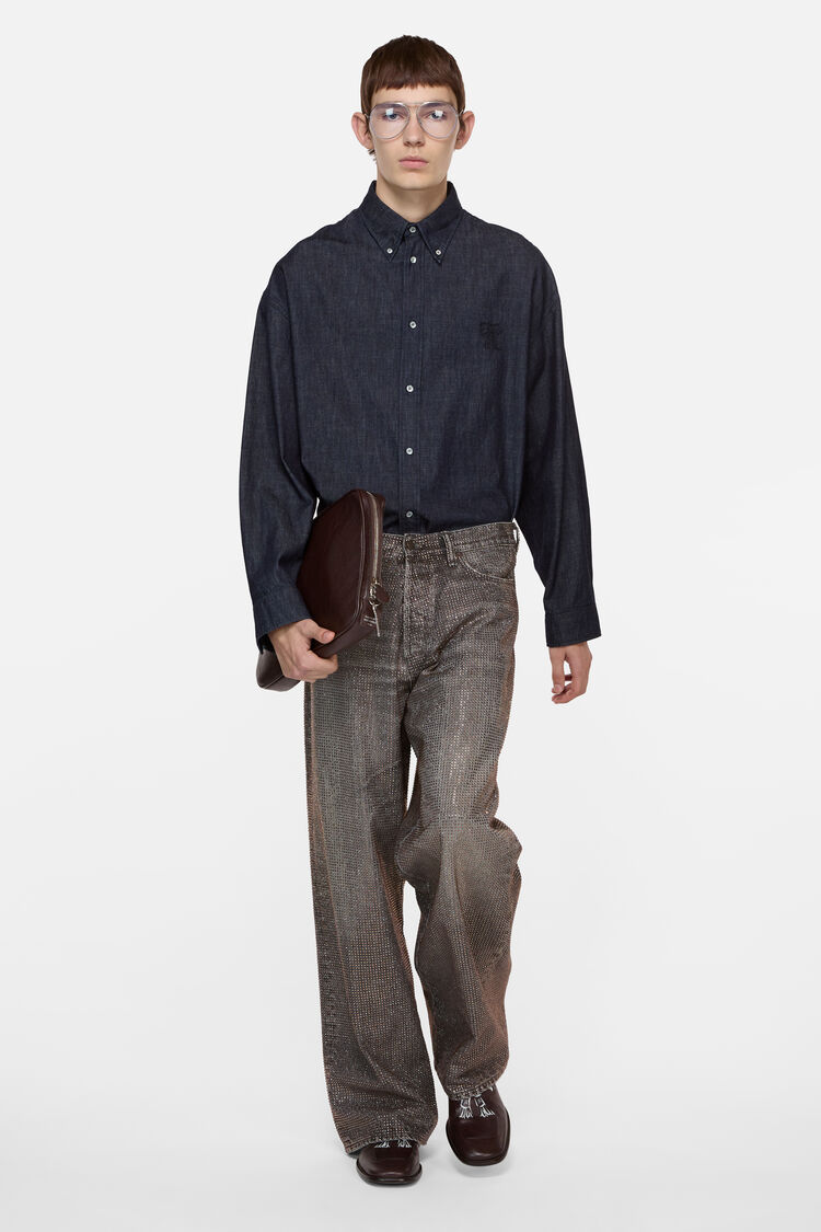 Acne Studios 1981 U Shimmy Goth, Washed Black