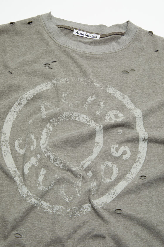 Acne Studios - ロゴTシャツ - リラックスフィット - モスグリーン