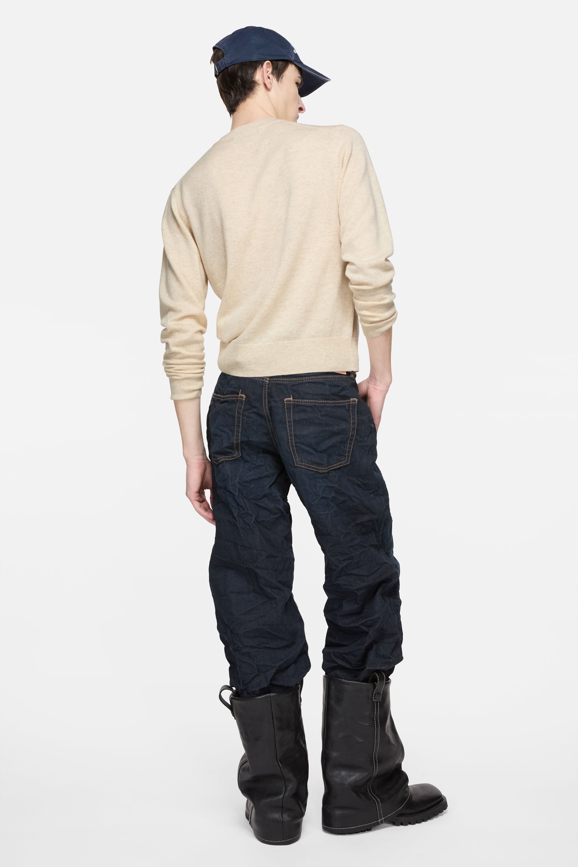 Acne Studios - Crewneck sweater - Yak wool - Oatmeal melange