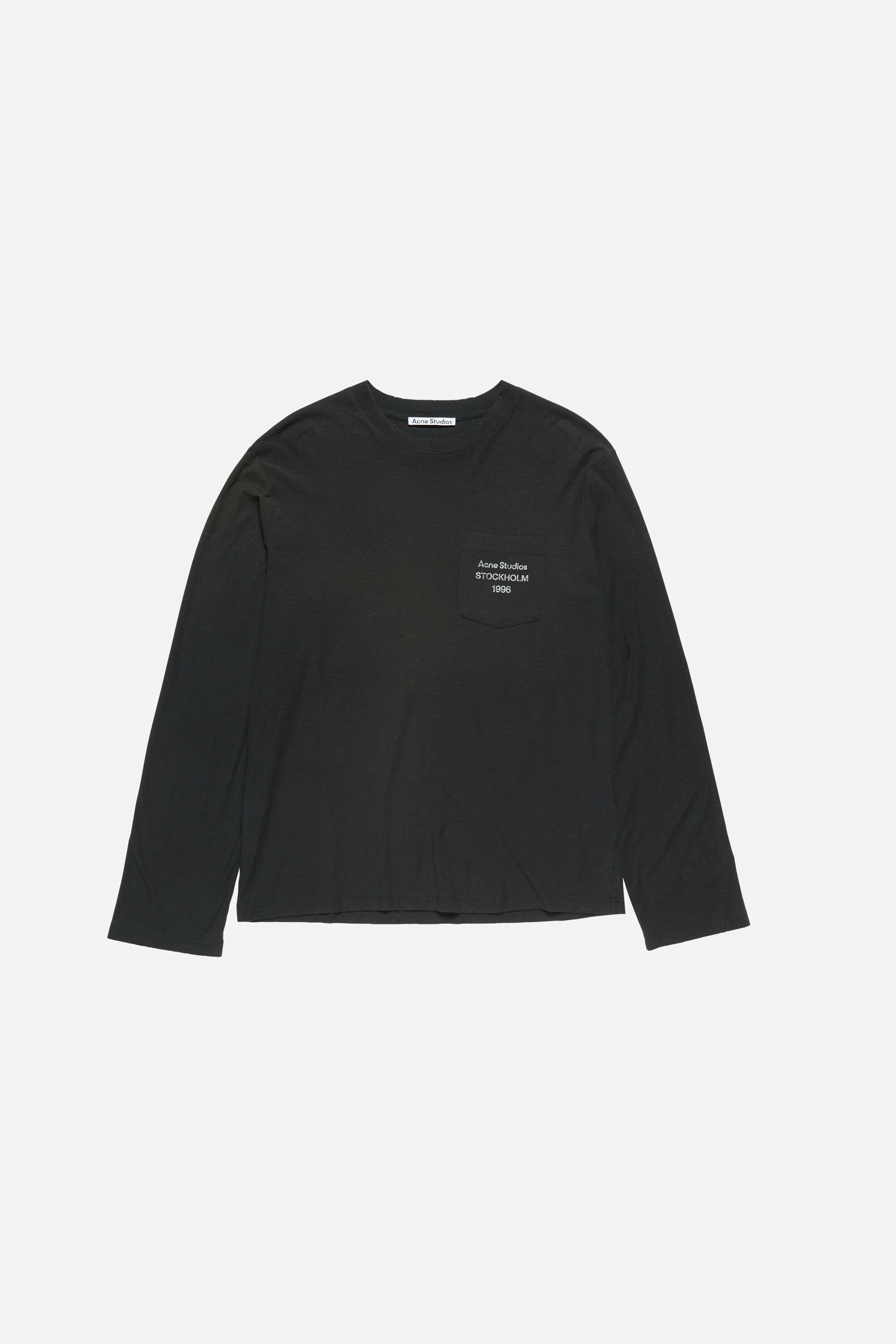 Acne Studios ブラック Tシャツ XXS Acne Studios - ロゴTシャツ - フィットデザイン - フェイデッドブラック