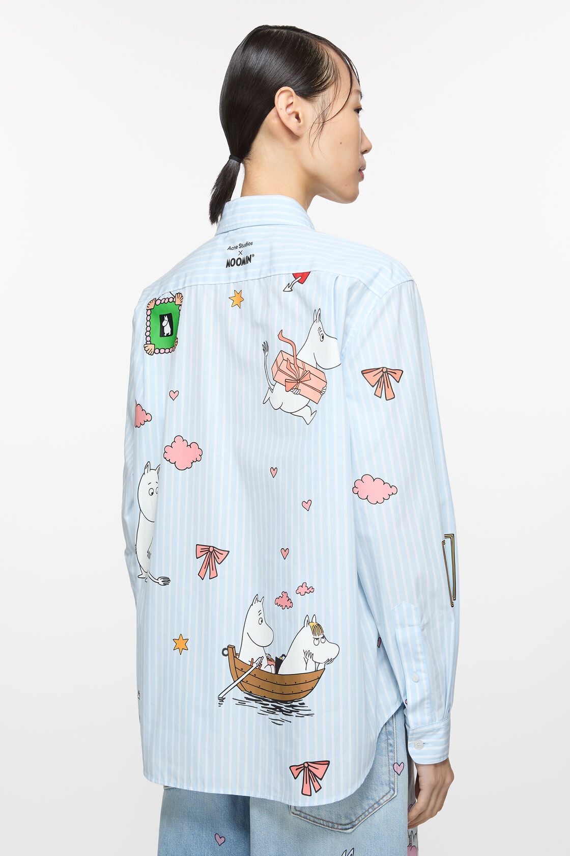 Acne Studios x Moomin 纽扣衬衫 , 蓝色/白色, 2000x