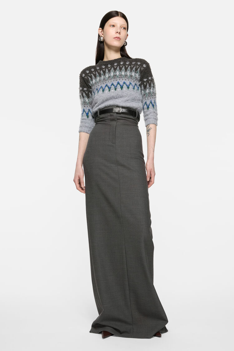 FN-WN-SKIR000886, Dark Grey Melange