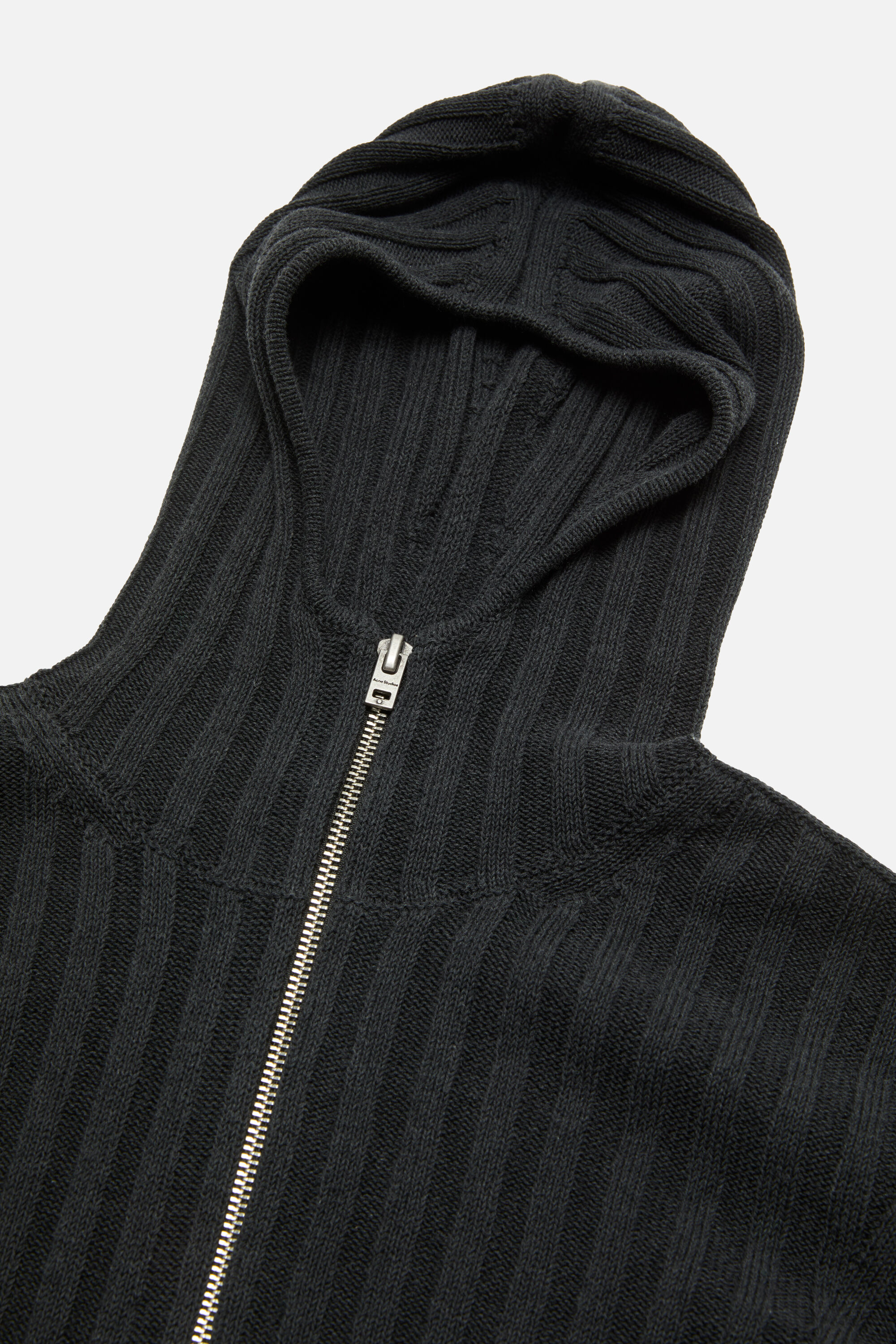 ACNE STUDIOS zipスエット Acne Studios - Hooded zipper sweater - Black