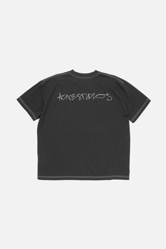 Acne Studios - ロゴTシャツ - フェイデッドブラック