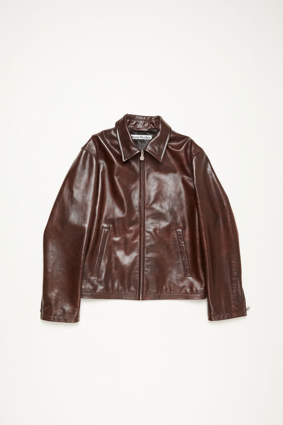 Acne Studios - Leather jacket - Brown