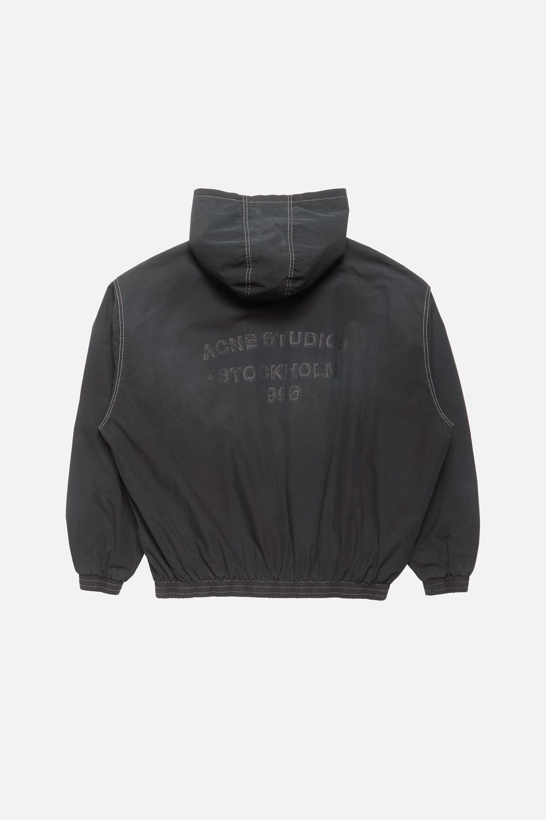 Hooded logo jacket, Black, 2000x