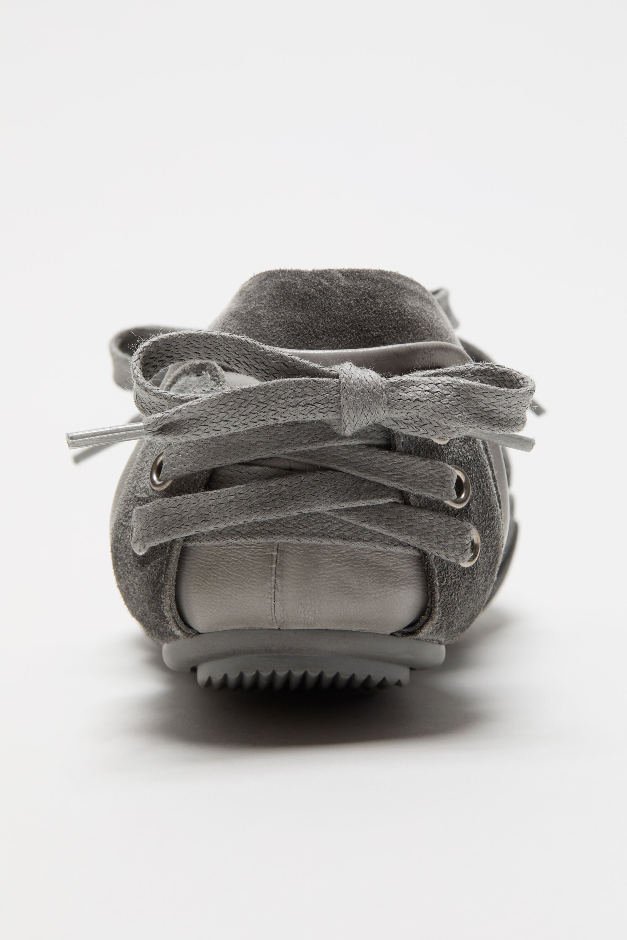 Acne Studios - Lace-up suede shoes - Multi grey