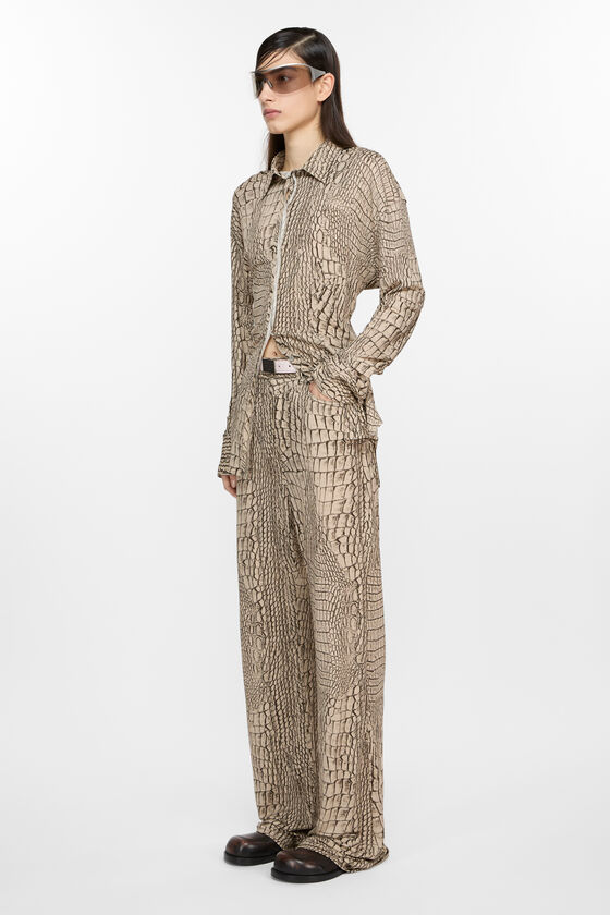 Leather buckle shoes, Brown/black, 2000x