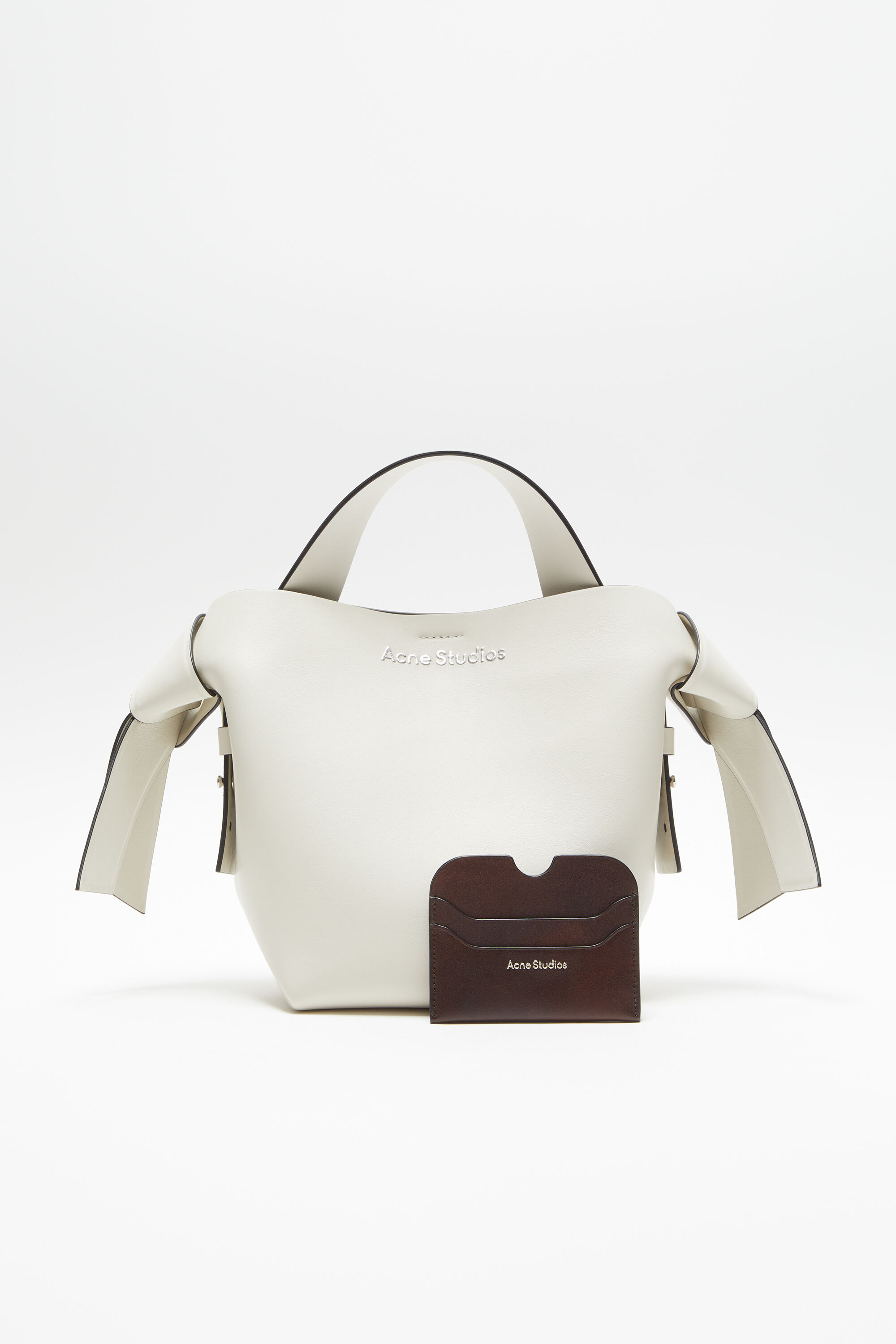 Acne Studios - Leather card holder - Dark brown
