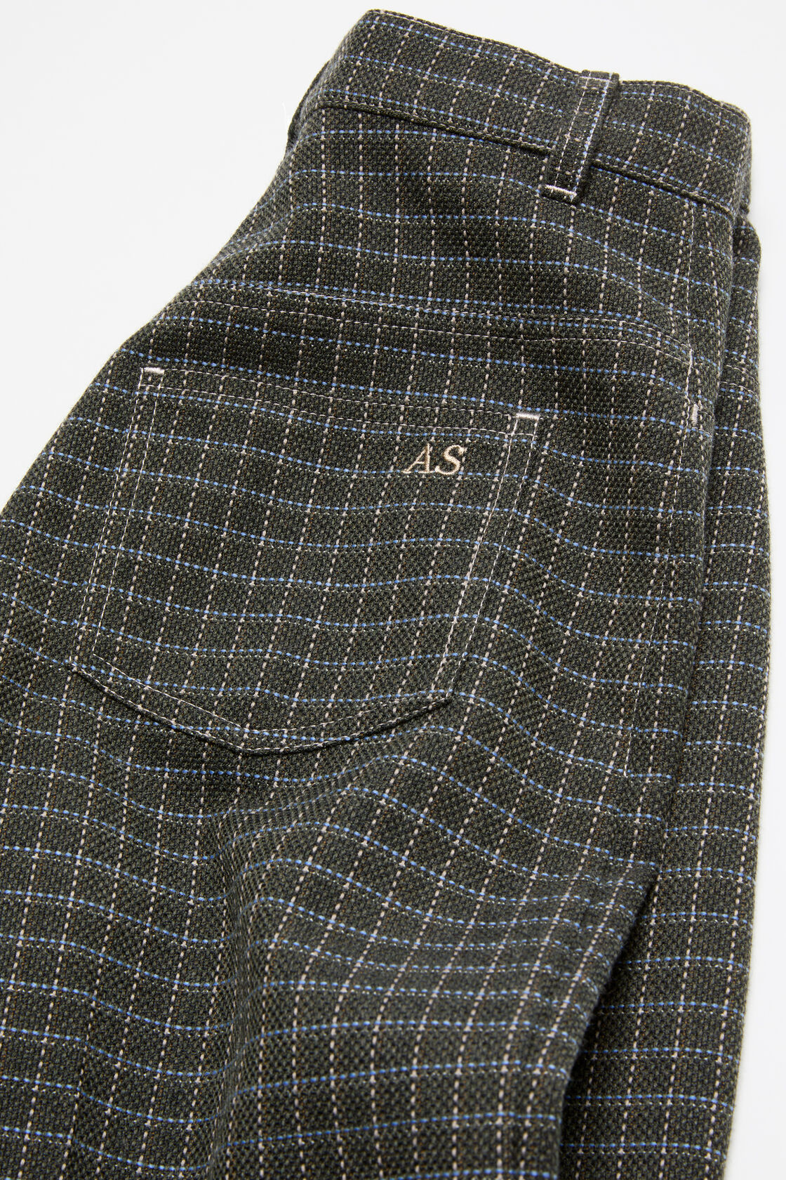Woven wool-blend trousers, Dark green, 2000x