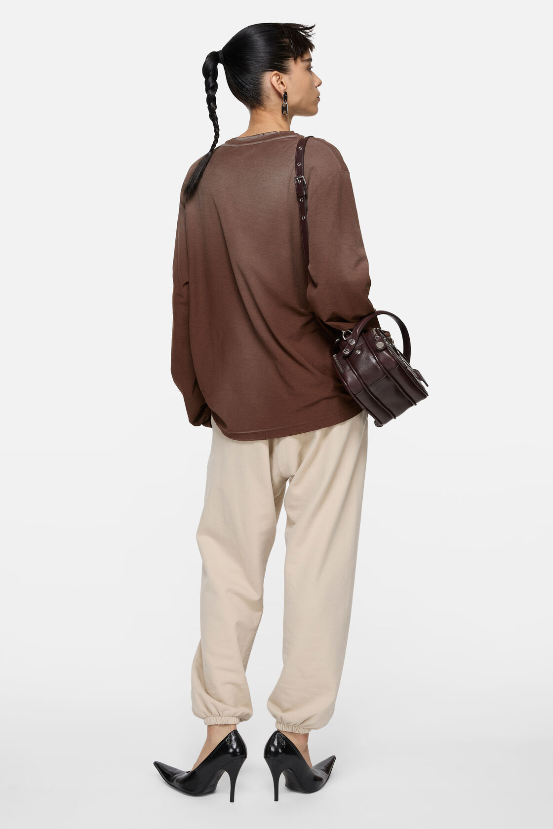 Logo t-shirt - Relaxed fit, Chocolate brown, 2000x