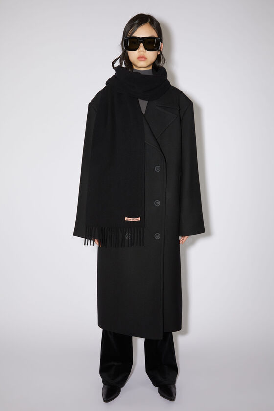 Acne Studios - フリンジウールスカーフ - スキニー - ブラック