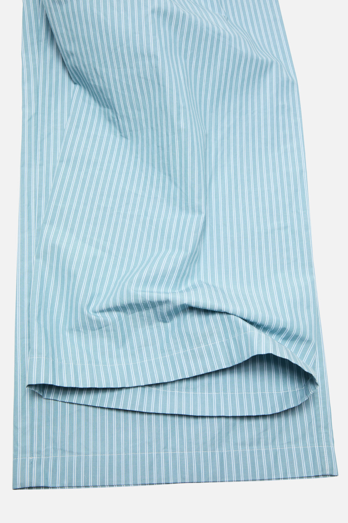 Striped cotton trousers, Turquoise blue, 2000x