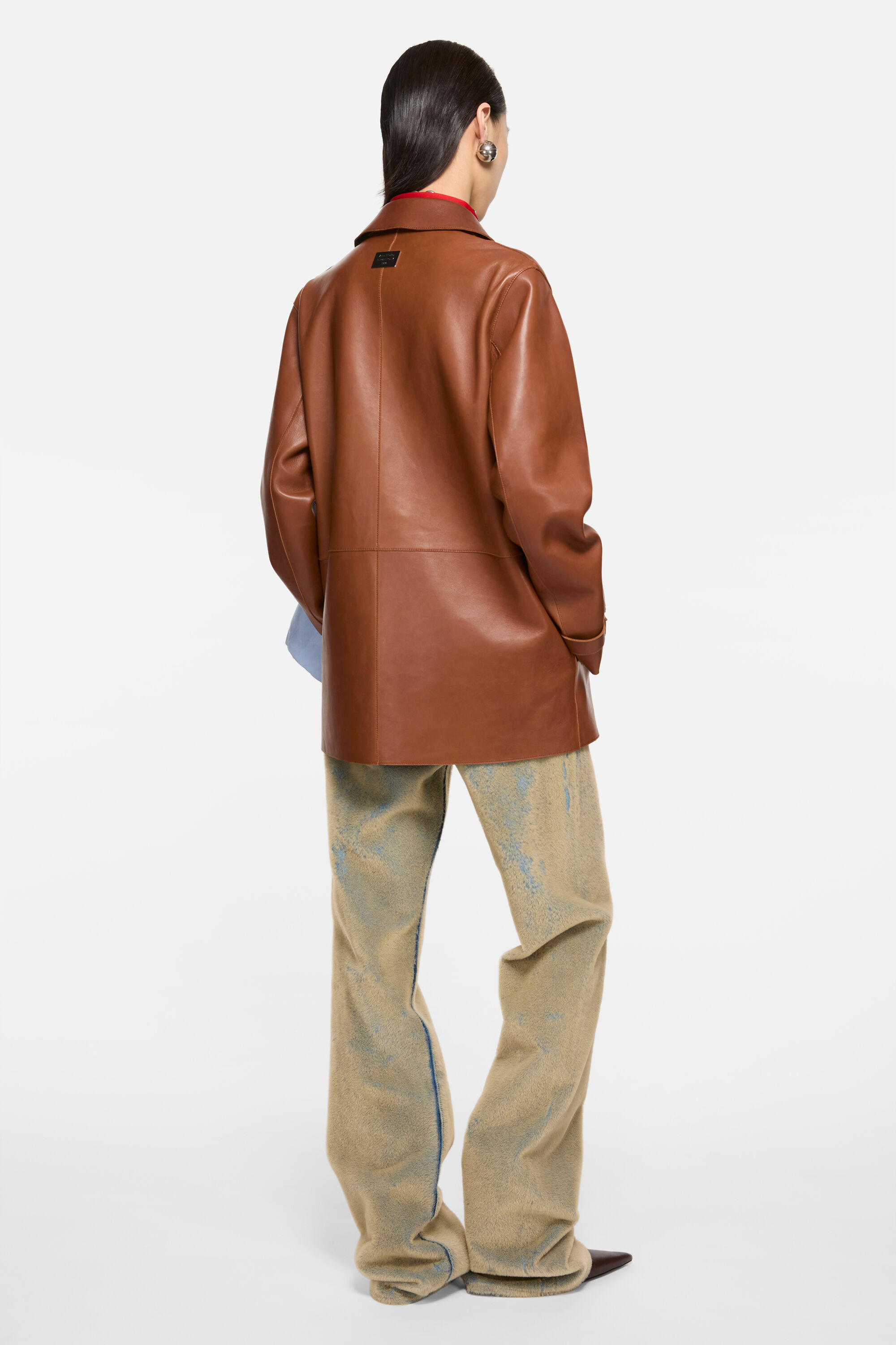 Acne Studios - レザーコート - コニャックブラウン