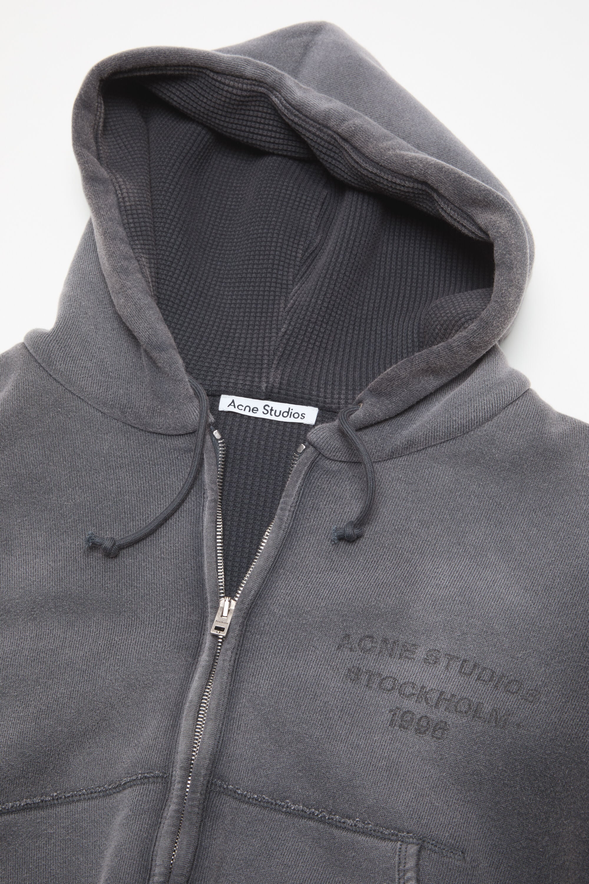 Acne Studios - Sprayed zip hoodie - Faded black