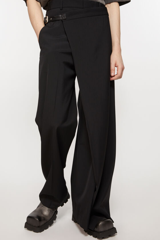 Acne Studios - Wrap over trousers - Black