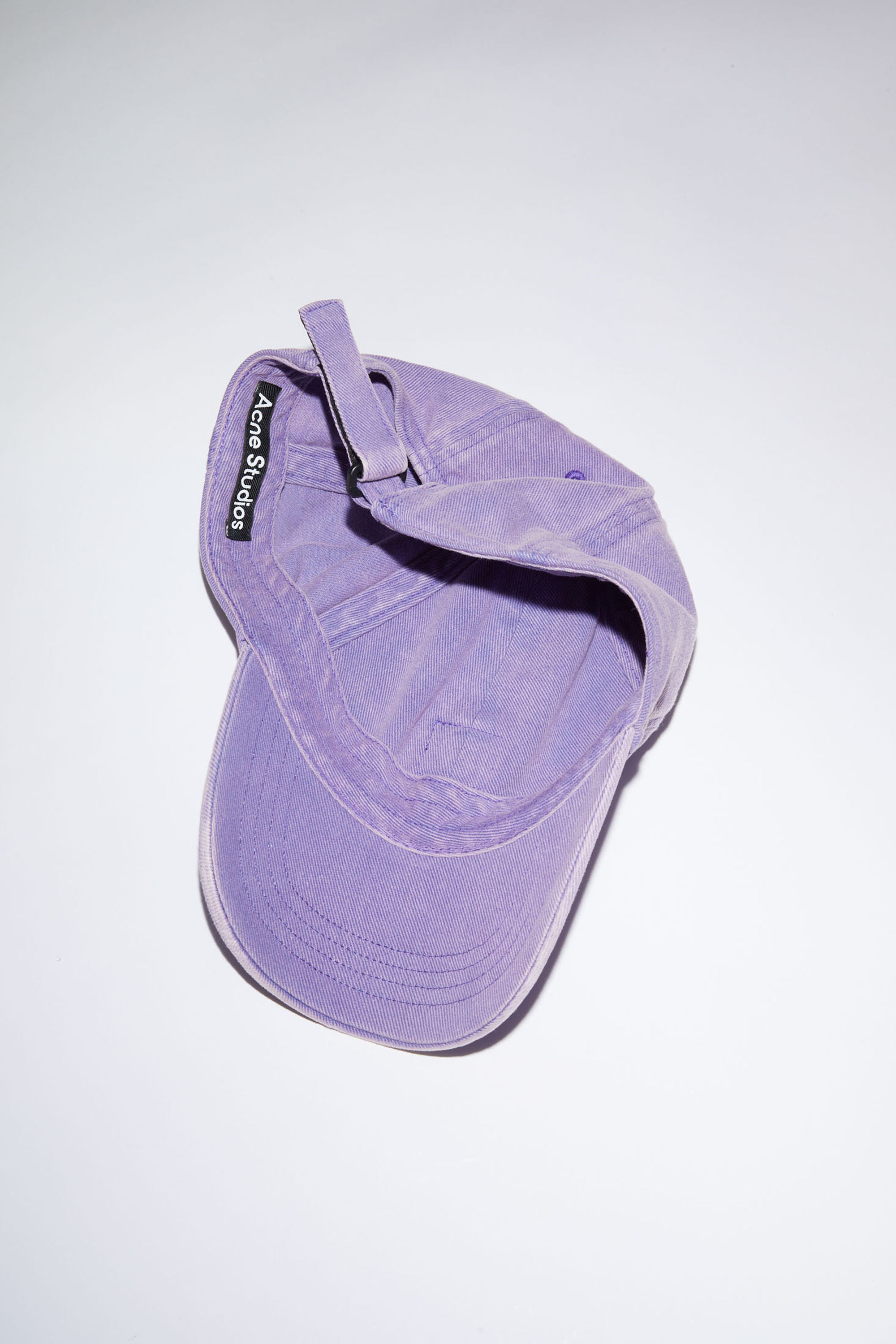 Acne Studios - レザーFaceパッチ ベースボールキャップ - アイリス