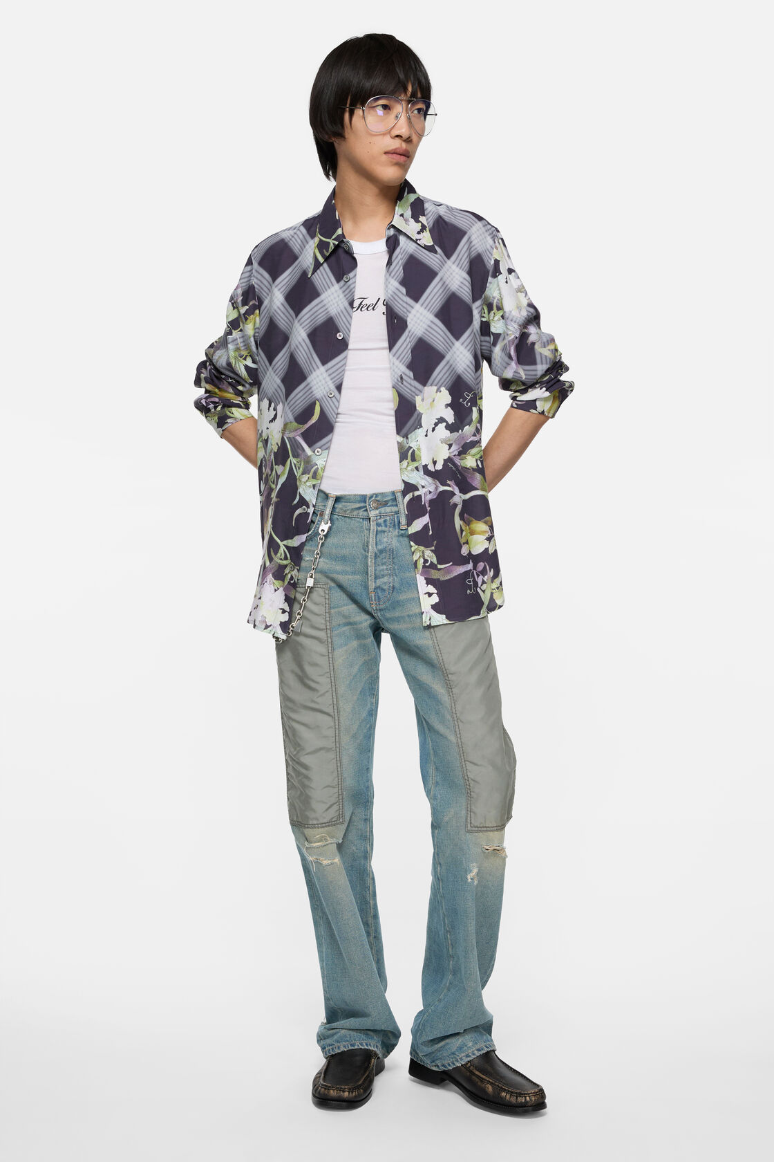 掛鎖鏈條 - 馬年, 復古銀, 2000x