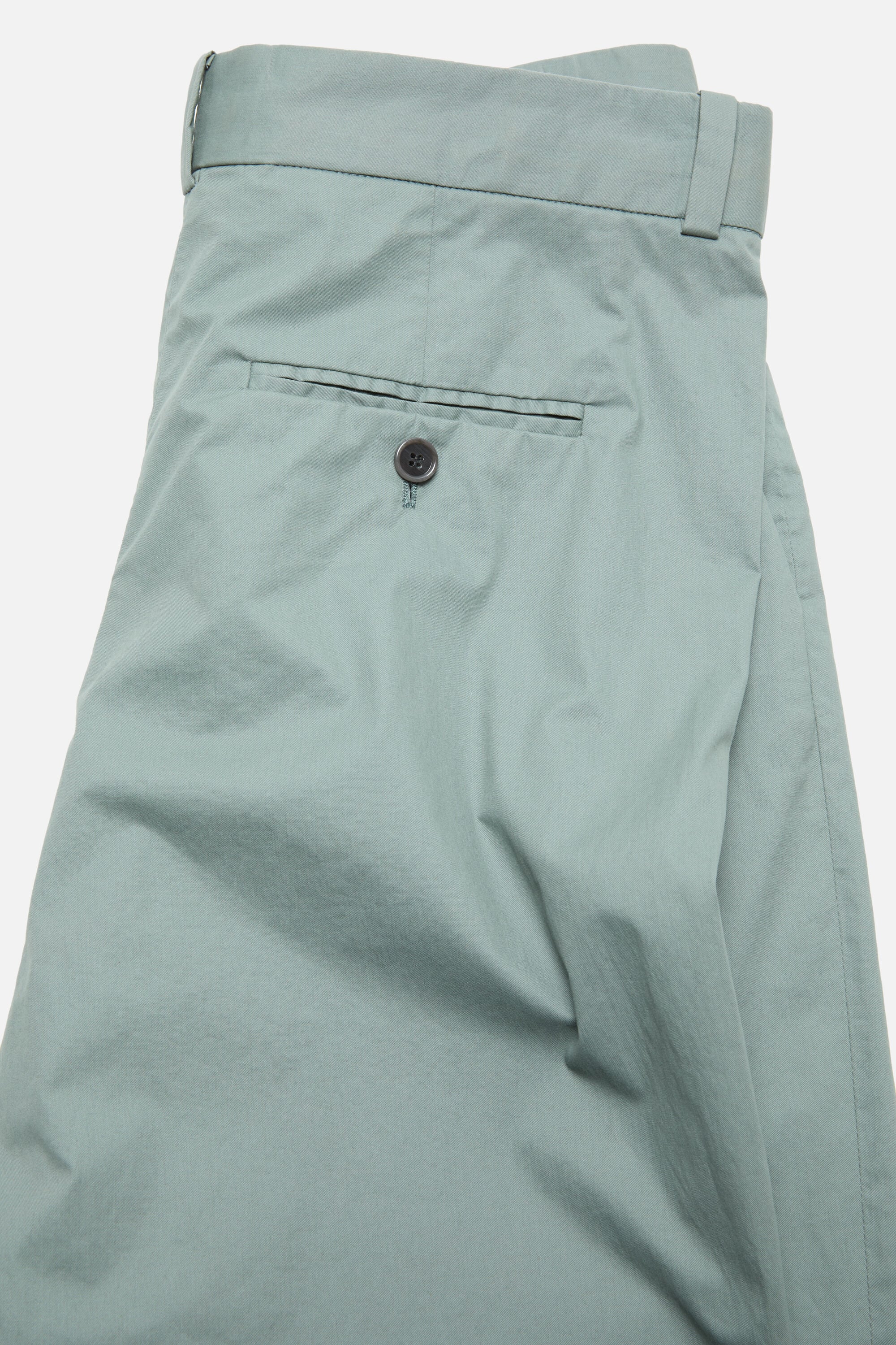 Acne Studios - Coated twill suit trousers - Eucalyptus green