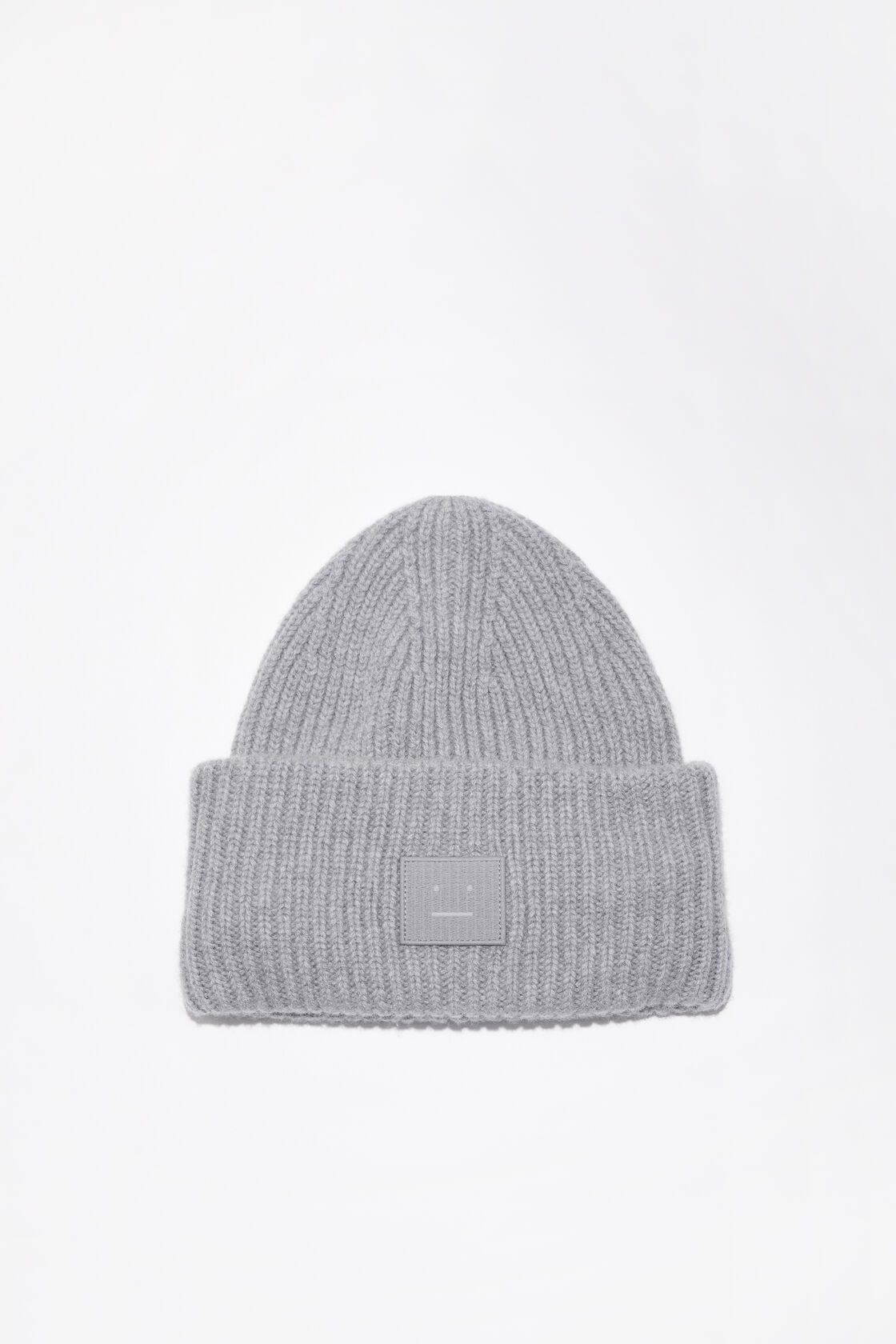 Large face logo beanie, Grey Melange, 2000x